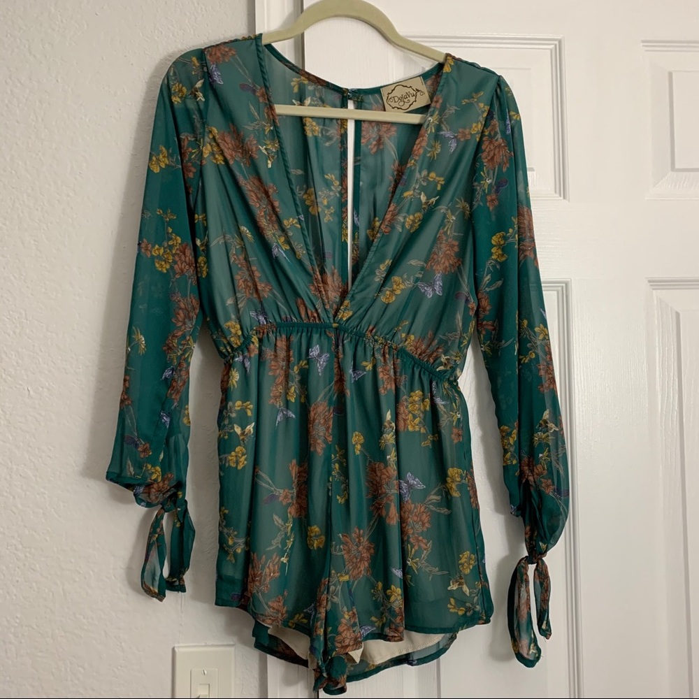 V Cut Romper